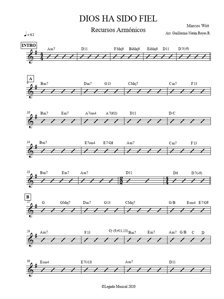 Dios Ha Sido Fiel - Legado Musical | PDF
