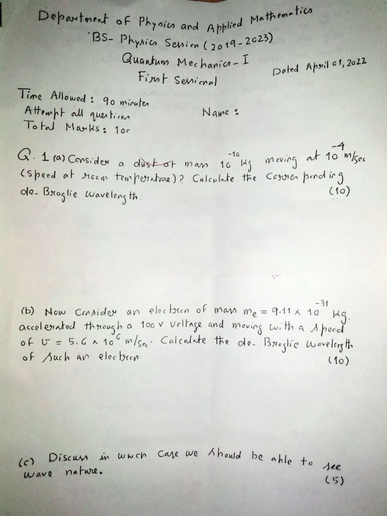 QUANTUM MECHANICS EXAM PDF intelligence overview