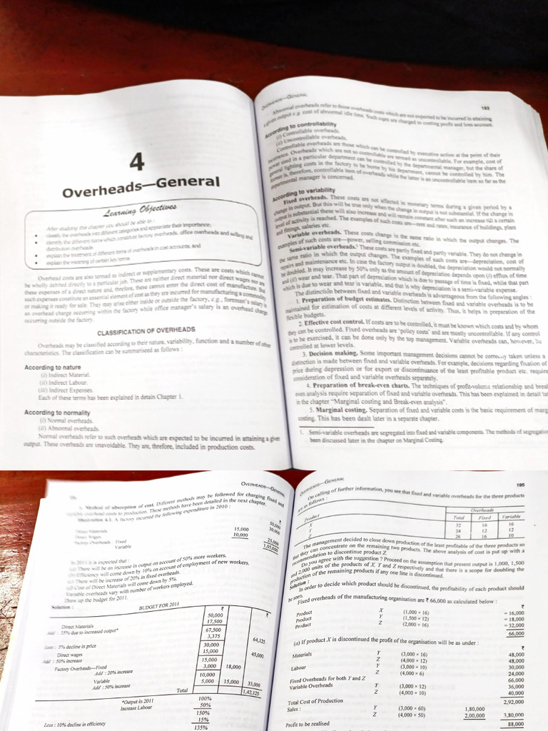 Overhead Cost Analysis and Management | PDF | Profit (Economics) | Cost ...