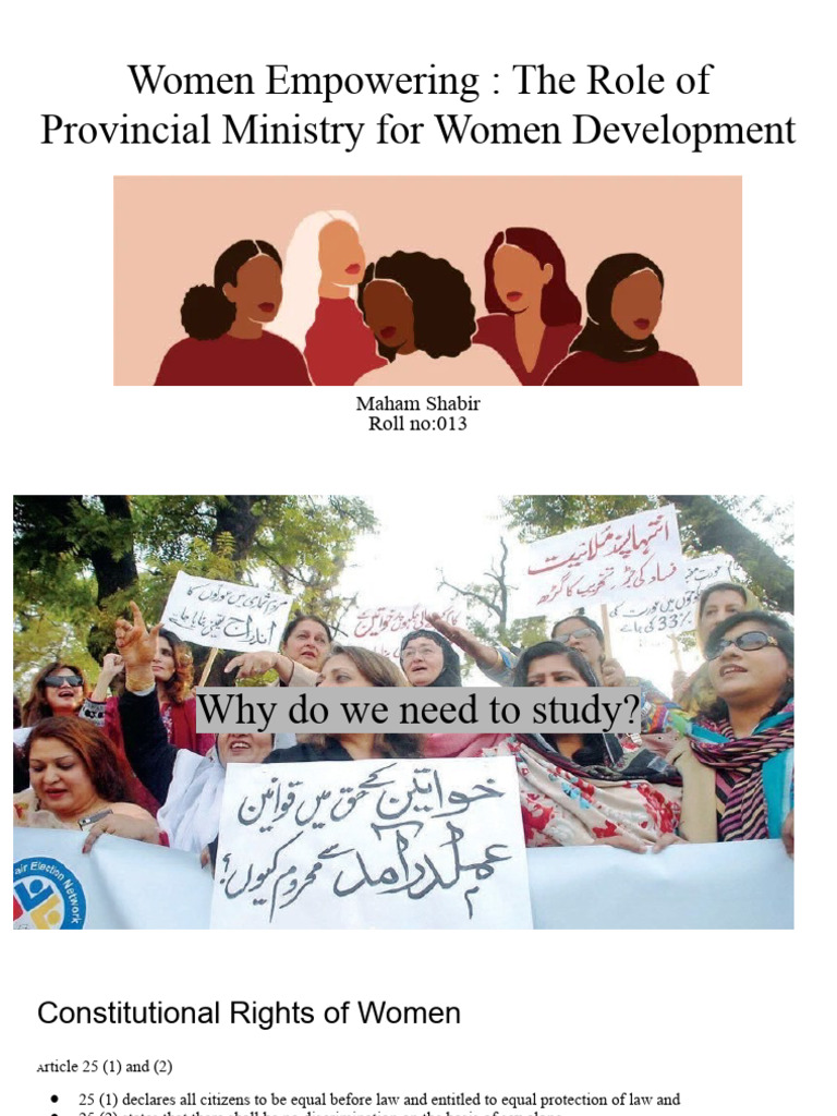 Women Empowering - The Role of Provincial Ministry of Women Development ...