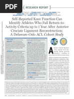 ACL-RSI Score Summary and Calculator | PDF | Knee | Limbs (Anatomy)