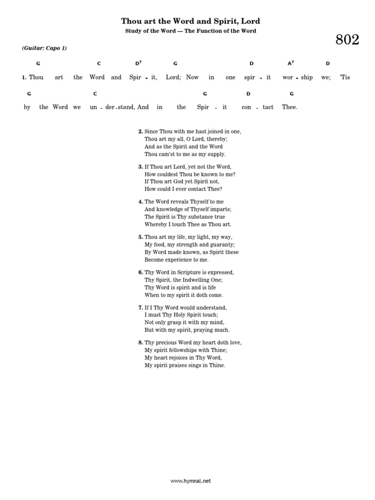 Spir and word the art thou tis we now lord it it spir one in ship wor