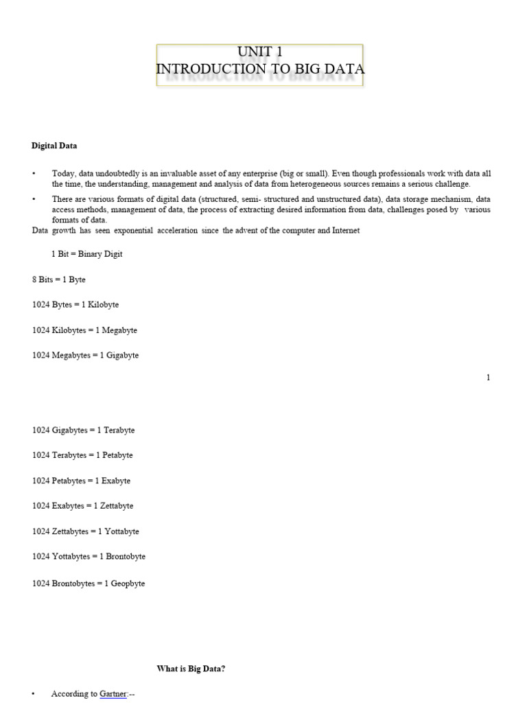 Understanding Big Data Types | PDF | Big Data | No Sql