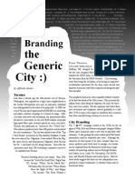 Branding: The Generic City:)