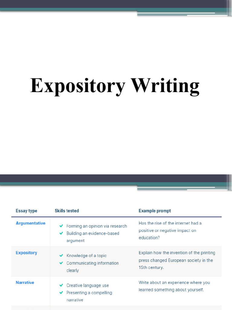 Expository Writing | PDF | Printing Press | Printing