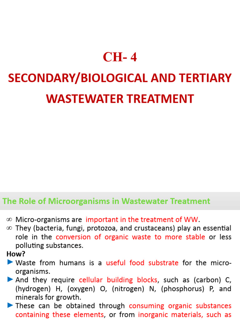 Aerobic Bacteria in Secondary Treatment | PDF | Sewage Treatment ...