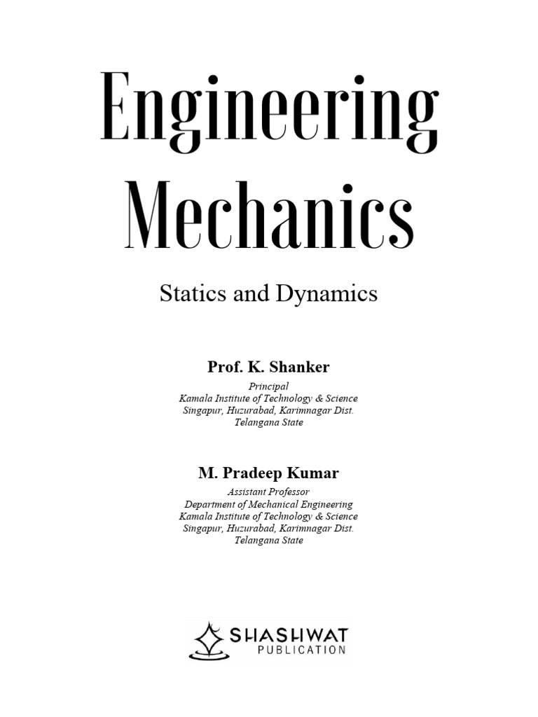 Engineering Mechanics: Statics & Dynamics | PDF | Force | Classical ...