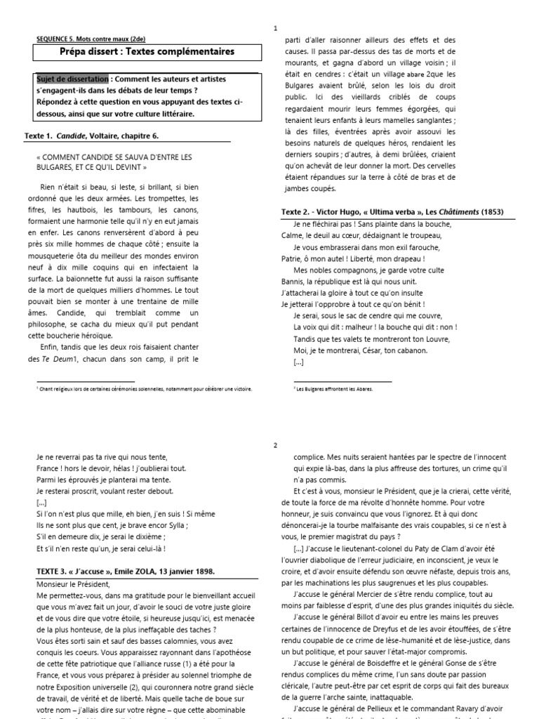Engagement des auteurs dans leur temps | PDF
