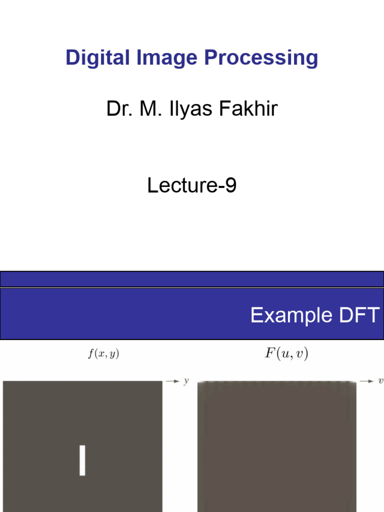Lecture 9 1 | PDF | Discrete Fourier Transform | Filter (Signal Processing)