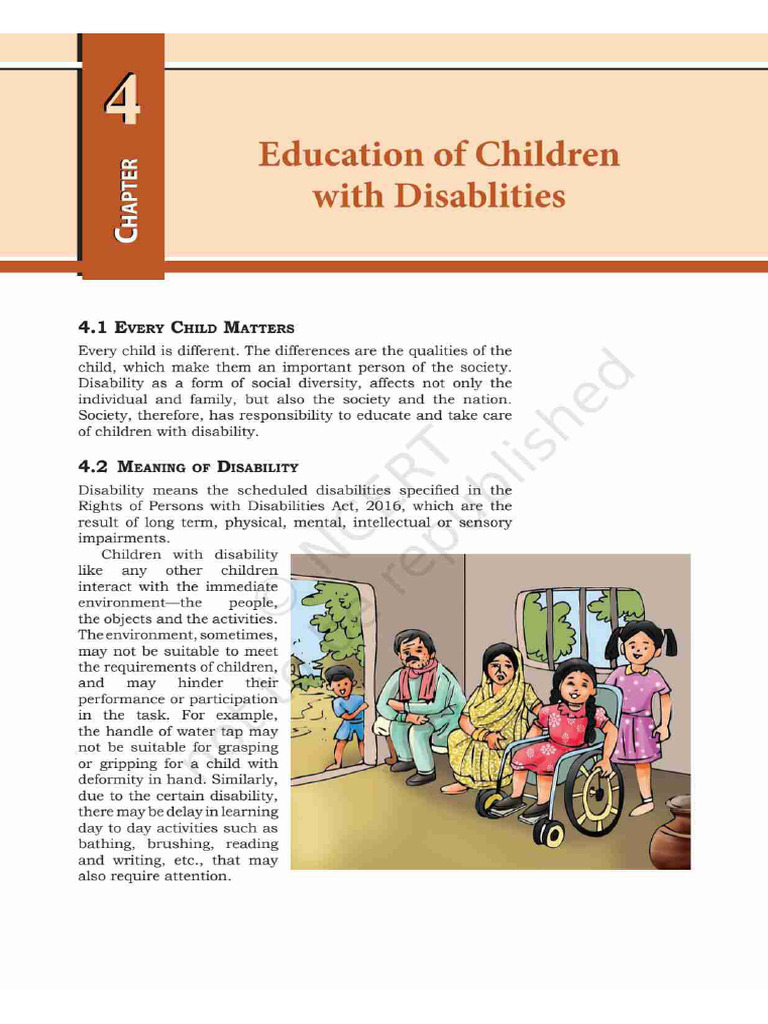 Education of Children With Disability | PDF