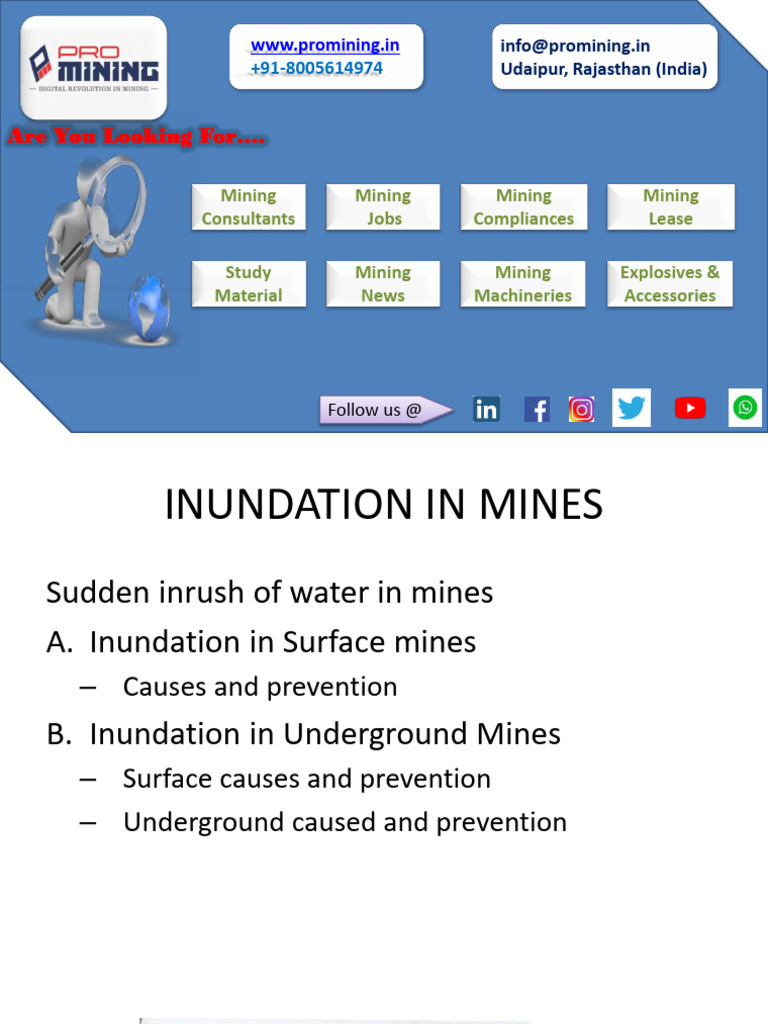 Inundation-in-Mines | PDF | Flood | Coal Mining