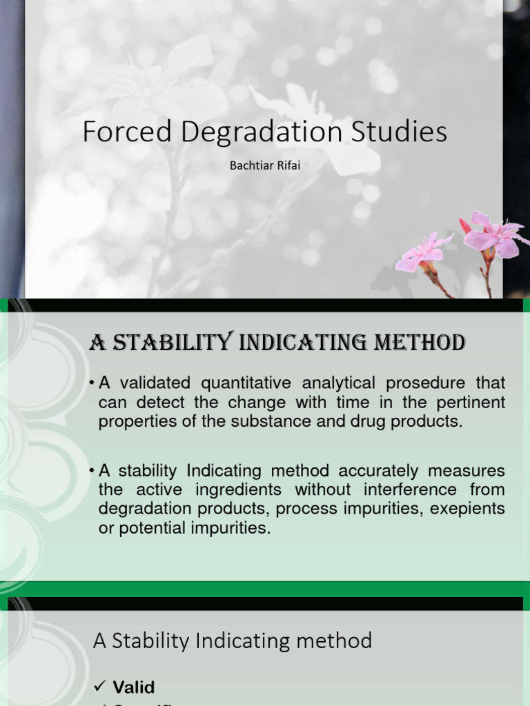 Stability Indicating Method Overview | PDF | High Performance Liquid ...