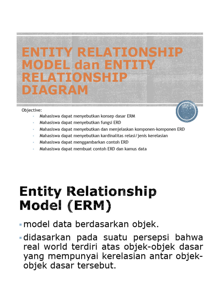 Komponen dan Fungsi Model ERD | PDF