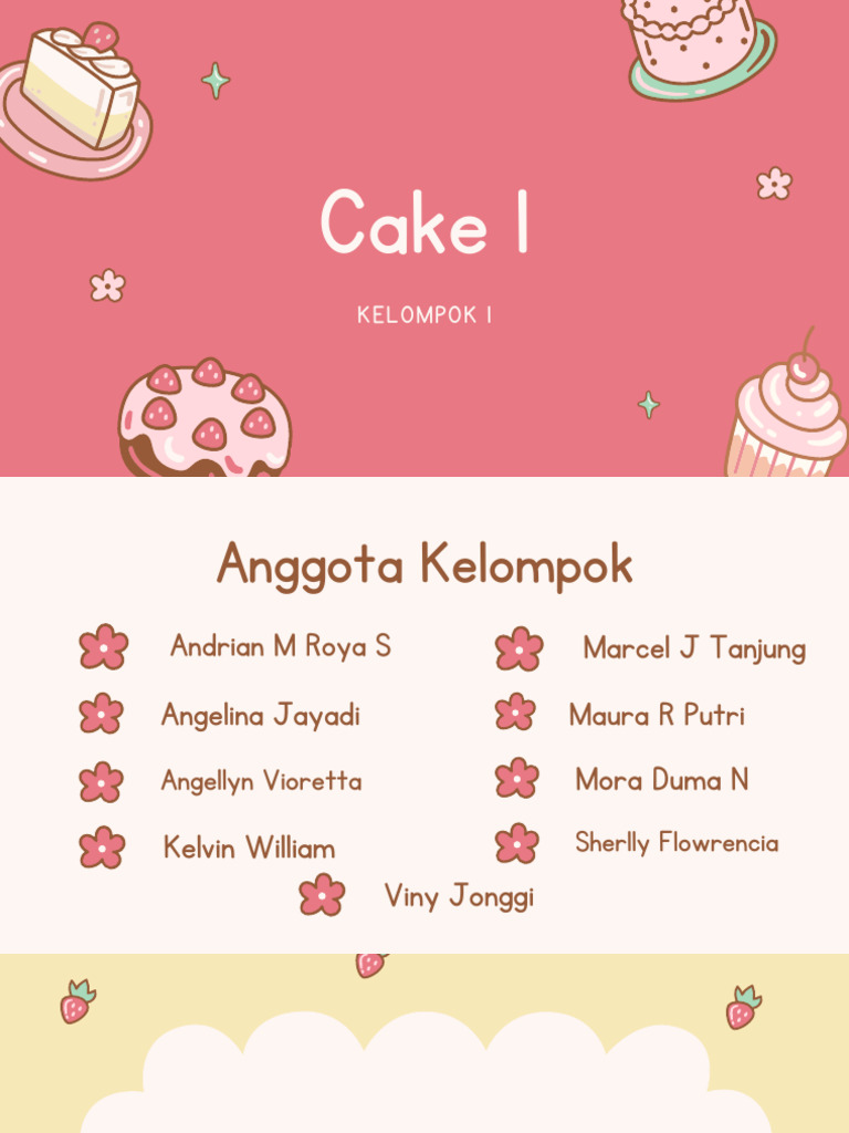 Cake Presentation Pdf