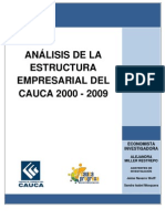 Análisis de La Estructura Empresarial Del Cauca