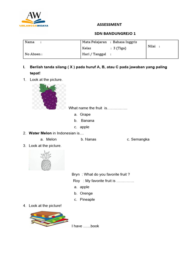 Soal Kelas 3 Pdf Fruit