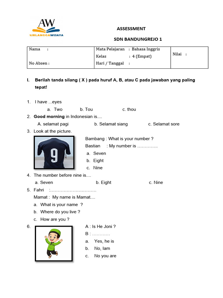 Assessment Kelas 4 5 Pdf Fruit