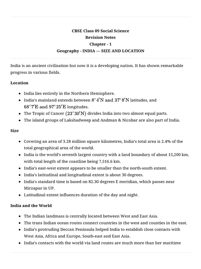 Geo 1 Pdf Asia Indian Ocean