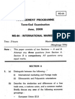 Management Programme Term-End Examination, June, 2OO8 Ms-64: International Marketing