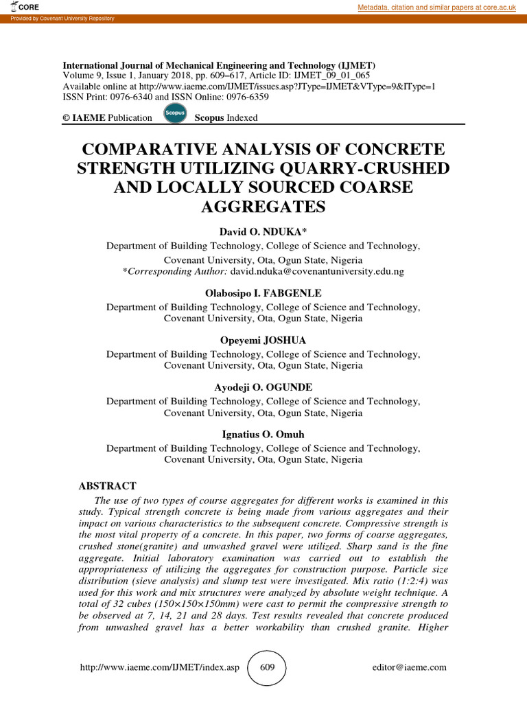 Comparative Analysis of Concrete Strengt-1 | PDF | Concrete ...
