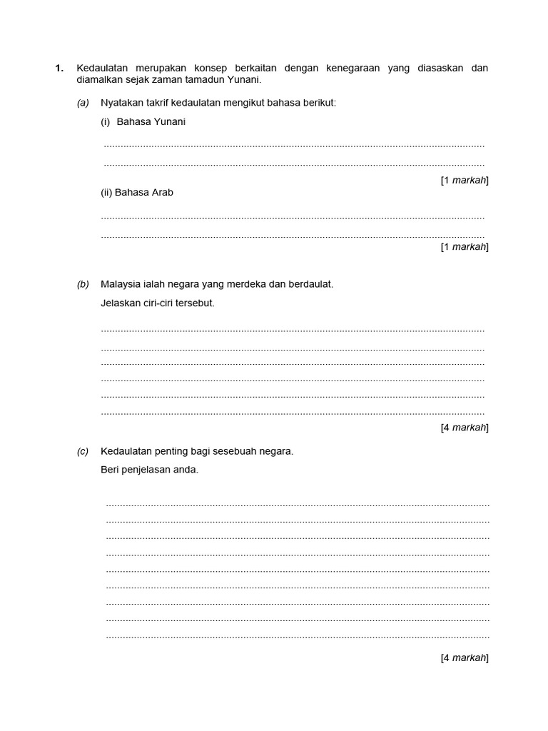 Soalan Ub 1 f5 | PDF