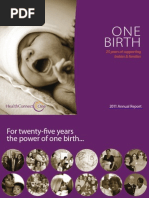One Birth - 2011 Annual Report, HealthConnect One