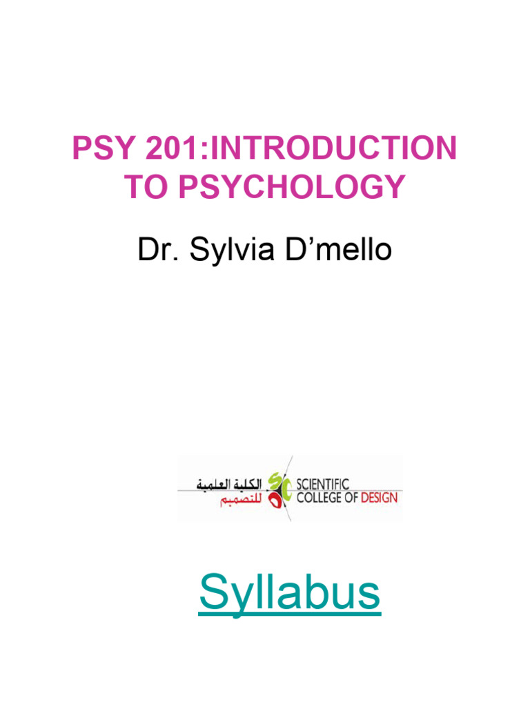 Introduction to Psychology Syllabus | PDF | Cerebral Cortex | Cerebral ...