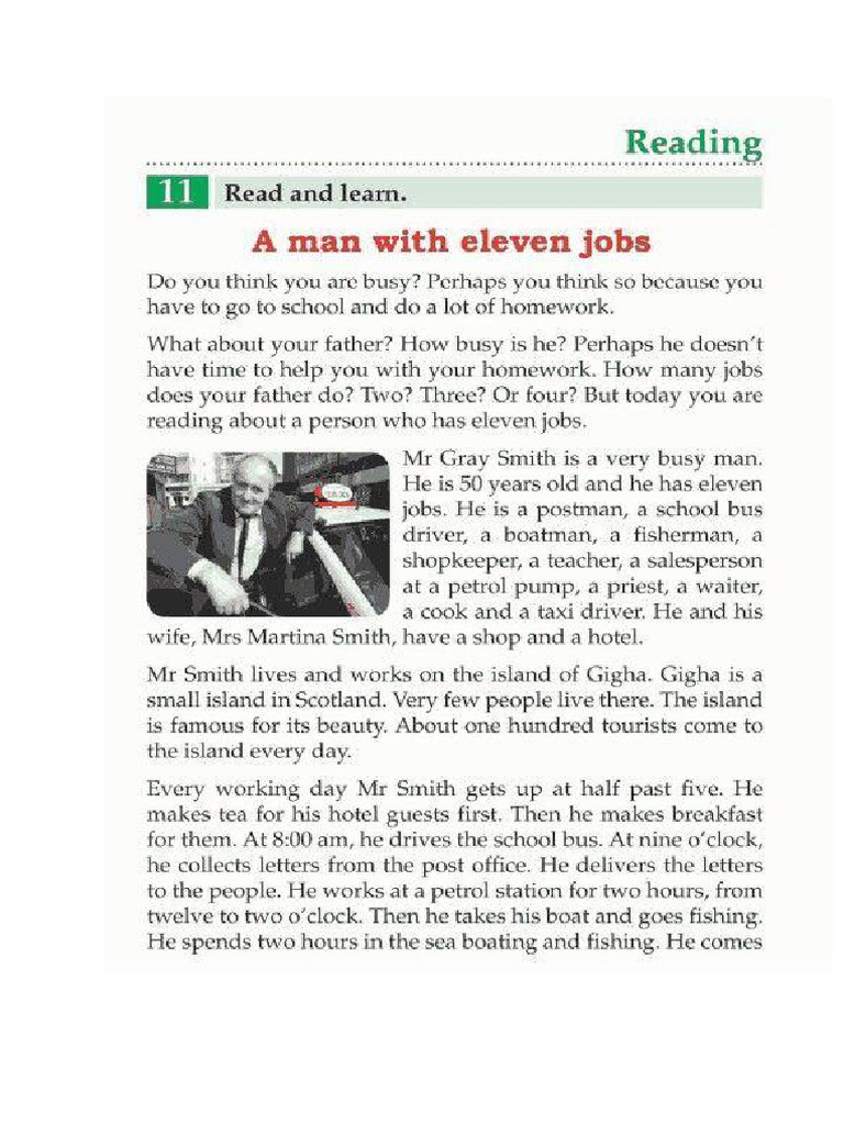 A Man With 11 Jobs | PDF