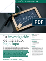 20 La Investigacion de Mercados Bajo Lupa