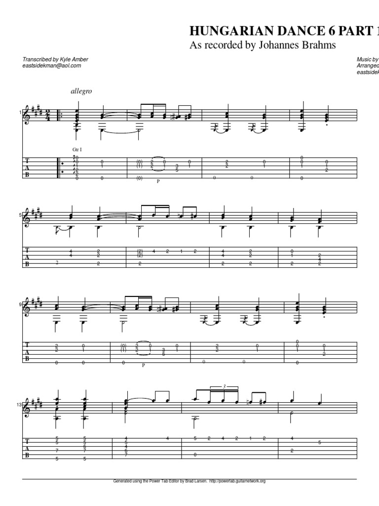 Hungarian Dance 6 Part 1 Pdf