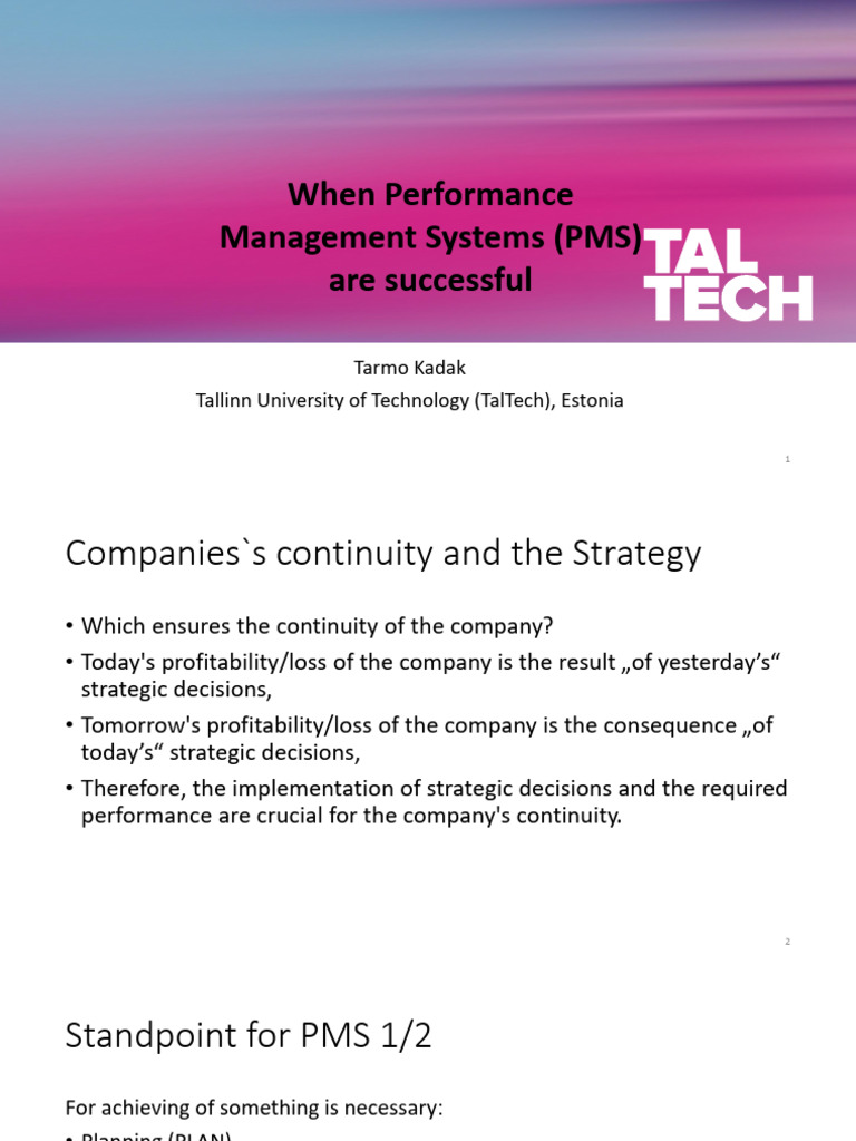 Key Factors for Successful Performance Management Systems | PDF ...