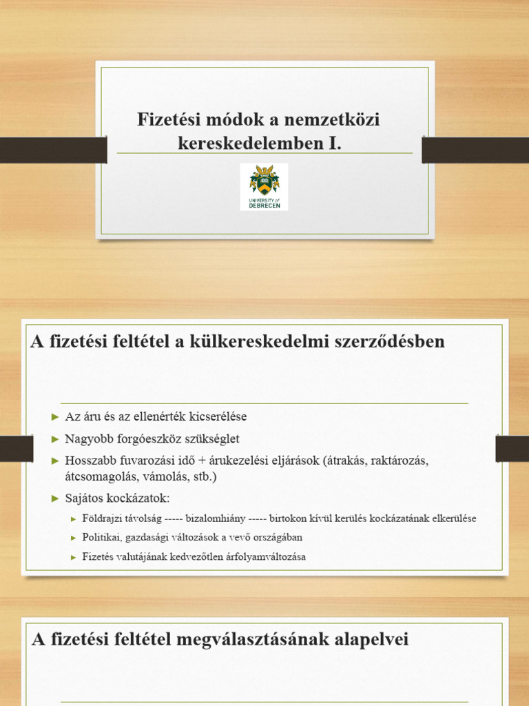 Fizetési Módok 1 | PDF