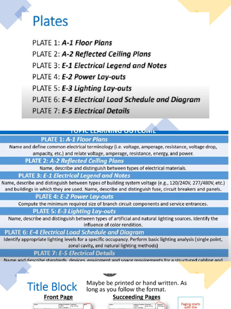 Topic 5 - ARCHITECTUREAL PLATE( FLOOR PLAN) | PDF