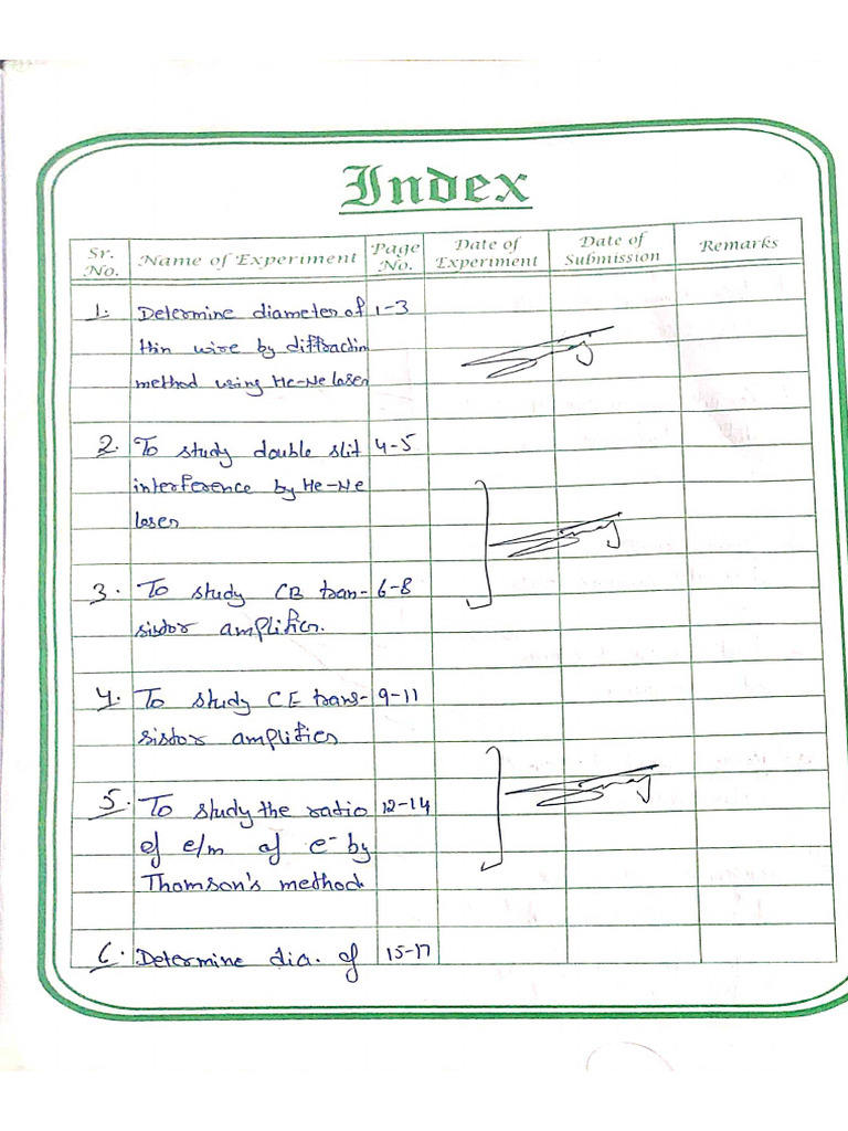 Physics Practical 3rd Year BSC | PDF