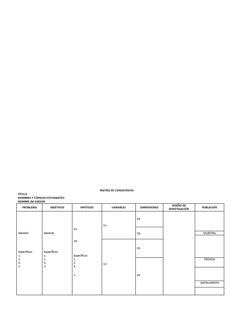 Matriz Consistencia 2024 | PDF