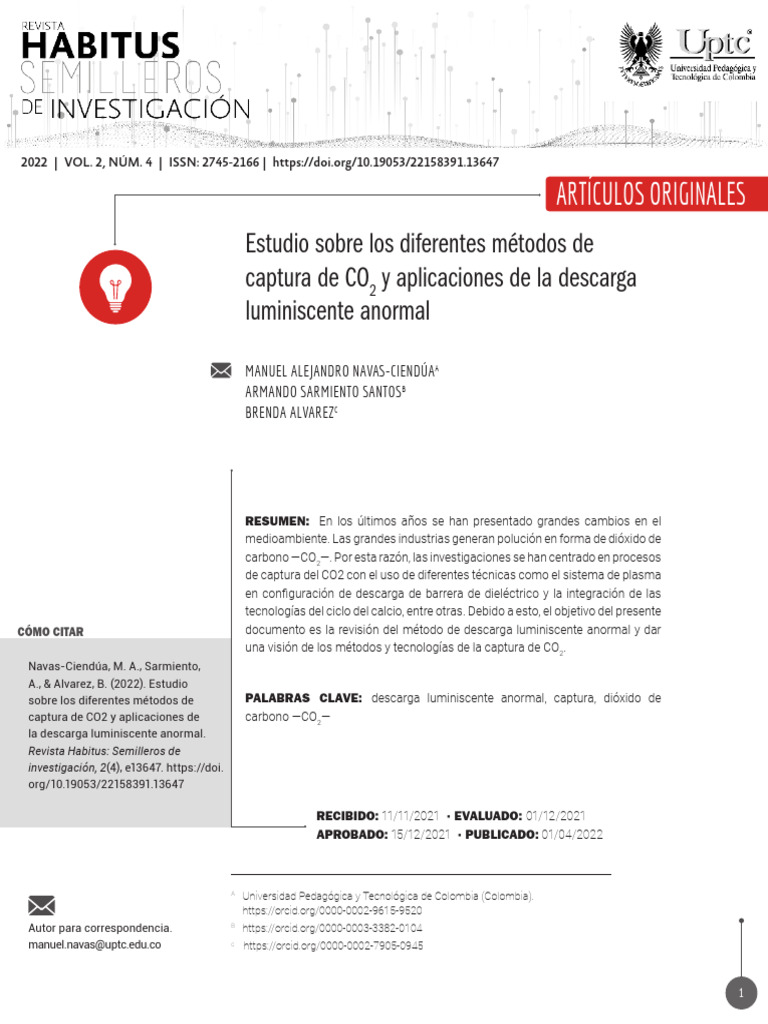 Métodos de captura de CO2 y DLA | PDF | Gases de efecto invernadero ...