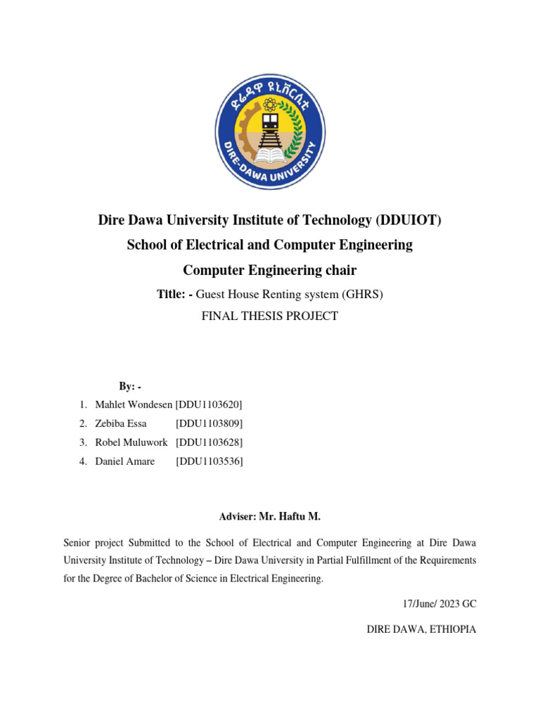 GHRS-1 Final | PDF | Use Case | Feasibility Study