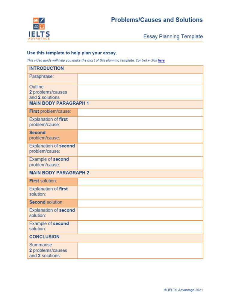 Planning Template Problems Causes and Solutions | PDF | Risk ...