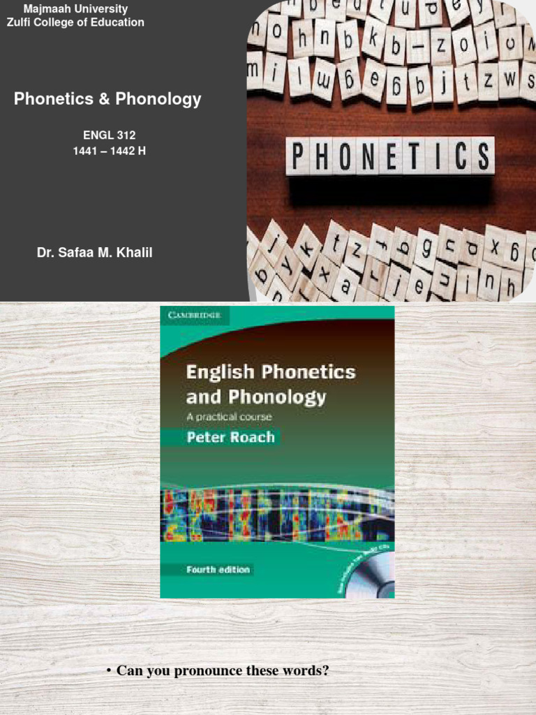 Phonetics & Phonology 1 (1-9-2021) | PDF