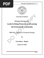 Download Strategic Management Sample Research Paper PDF by Mohammed Abu Salah SN74050914 doc pdf