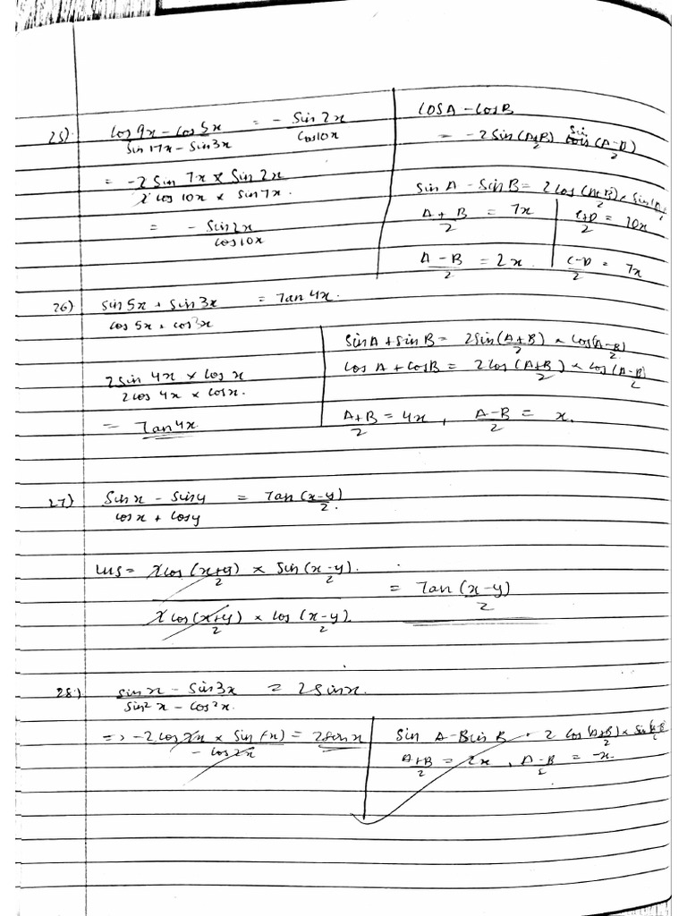 Trigonometry 25 - 50 | PDF