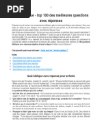 Quiz Biblique : Questions et Réponses | PDF | Livre de la Genèse | Moïse