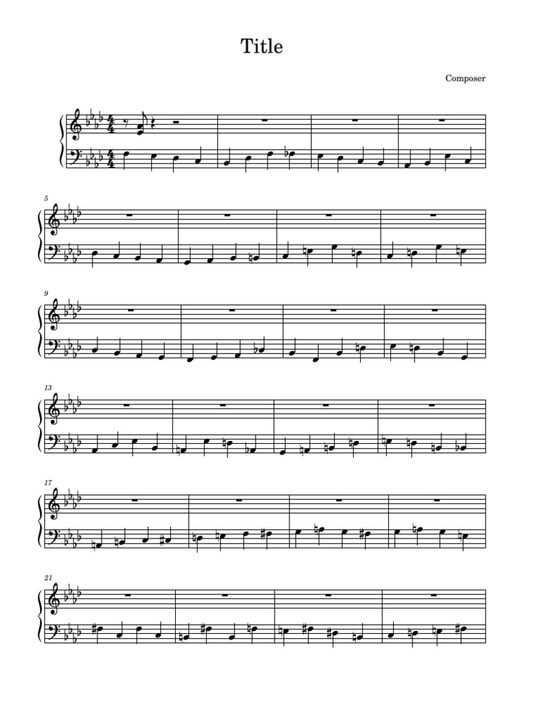 Music Composition Symbols Guide | PDF