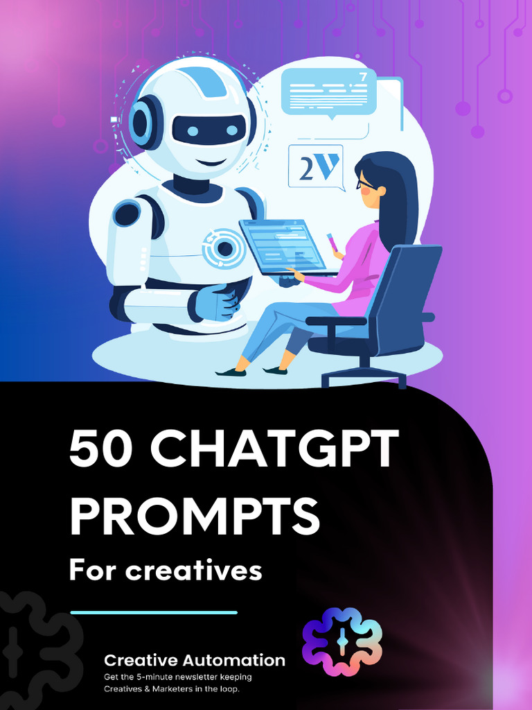 50 Creative ChatGPT Prompts for Design | PDF | Websites | Mobile App