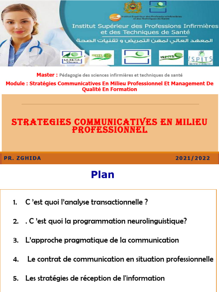 Stratégies de Communication Professionnelle | PDF | la communication ...