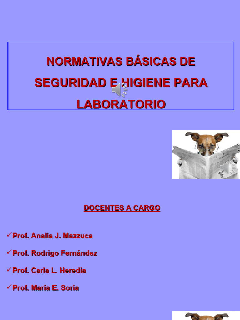 Normas de Seguridad en Laboratorio | PDF | Laboratorios