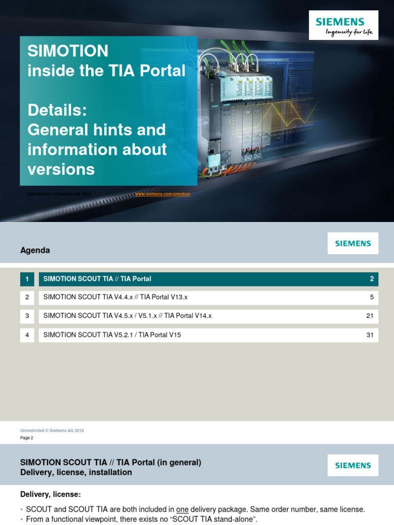 SIMOTION SCOUT TIA Installation Guide | PDF | Digital Technology ...