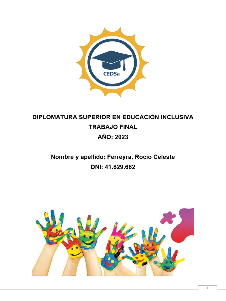Trabajo Final | PDF | Inclusión (Educación) | Invalidez
