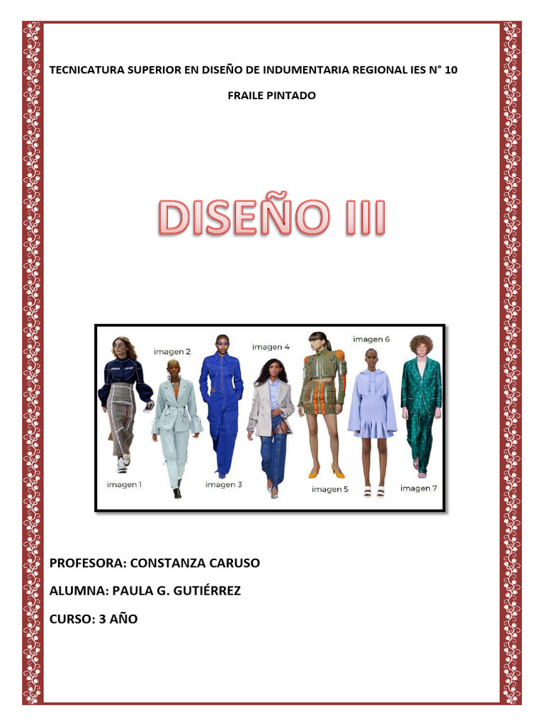 TP Diseño | PDF | Moda | Ropa
