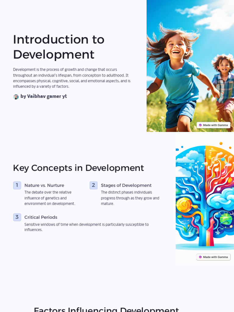 Introduction to Development | PDF | Developmental Psychology | Cognition
